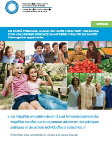 What contributes to successful public health leadership for health equity? An appreciative inquiry