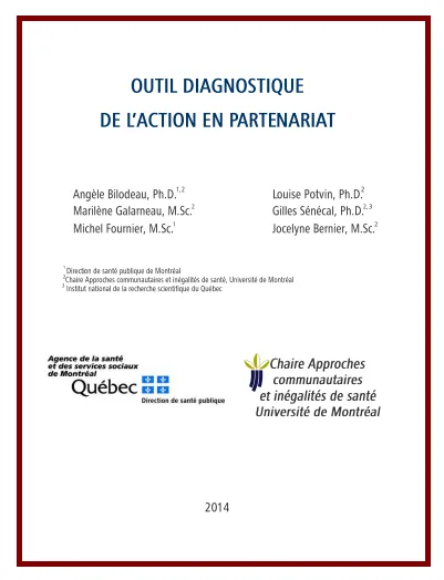 Outil diagnostique de l’action en partenariat
