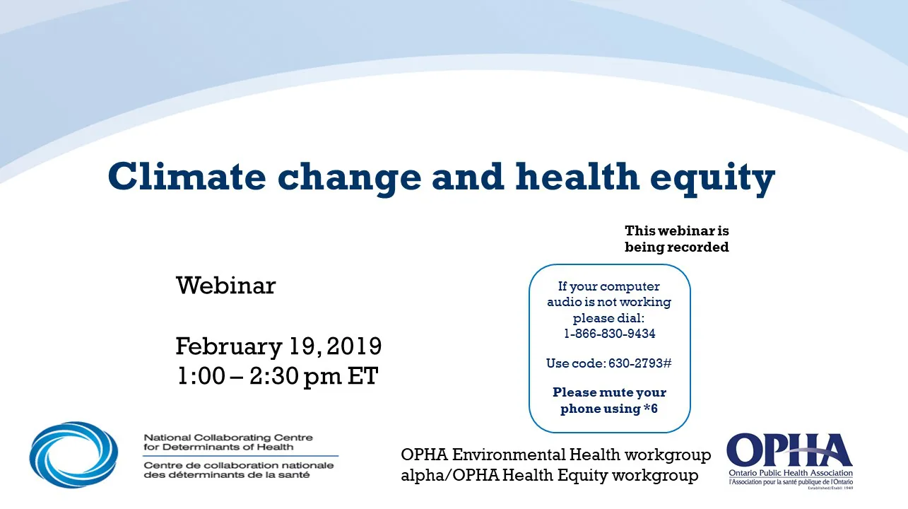 NCCDH climate change webinar