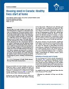 Housing need in Canada: Healthy lives start at home
