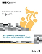 Policy avenues: Interventions to reduce social inequalities in health