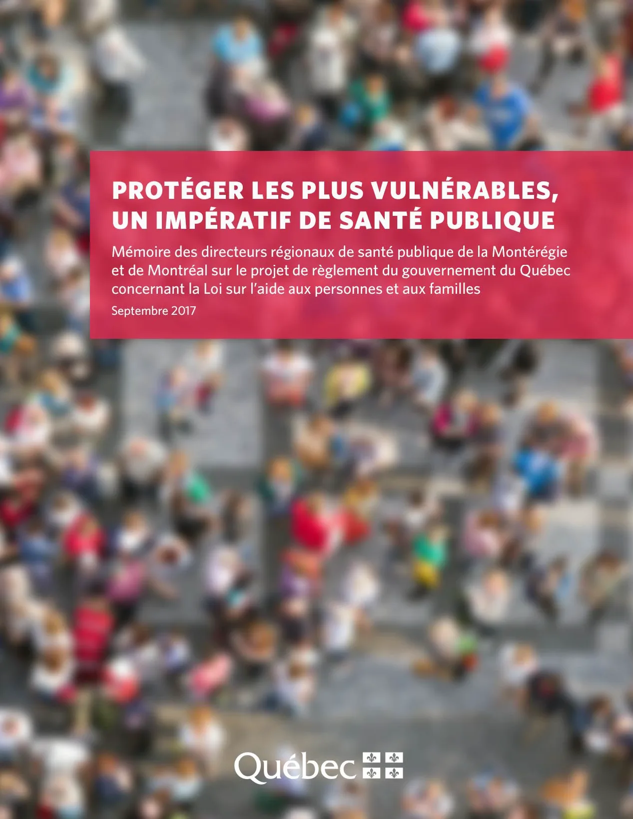 Protéger les plus vulnérables, un impératif de santé publique