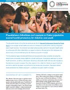Fondements : définitions et concepts pour cadrer la promotion de la santé mentale des populations pour les enfants et les jeunes