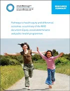 Pathways to health equity and differential outcomes