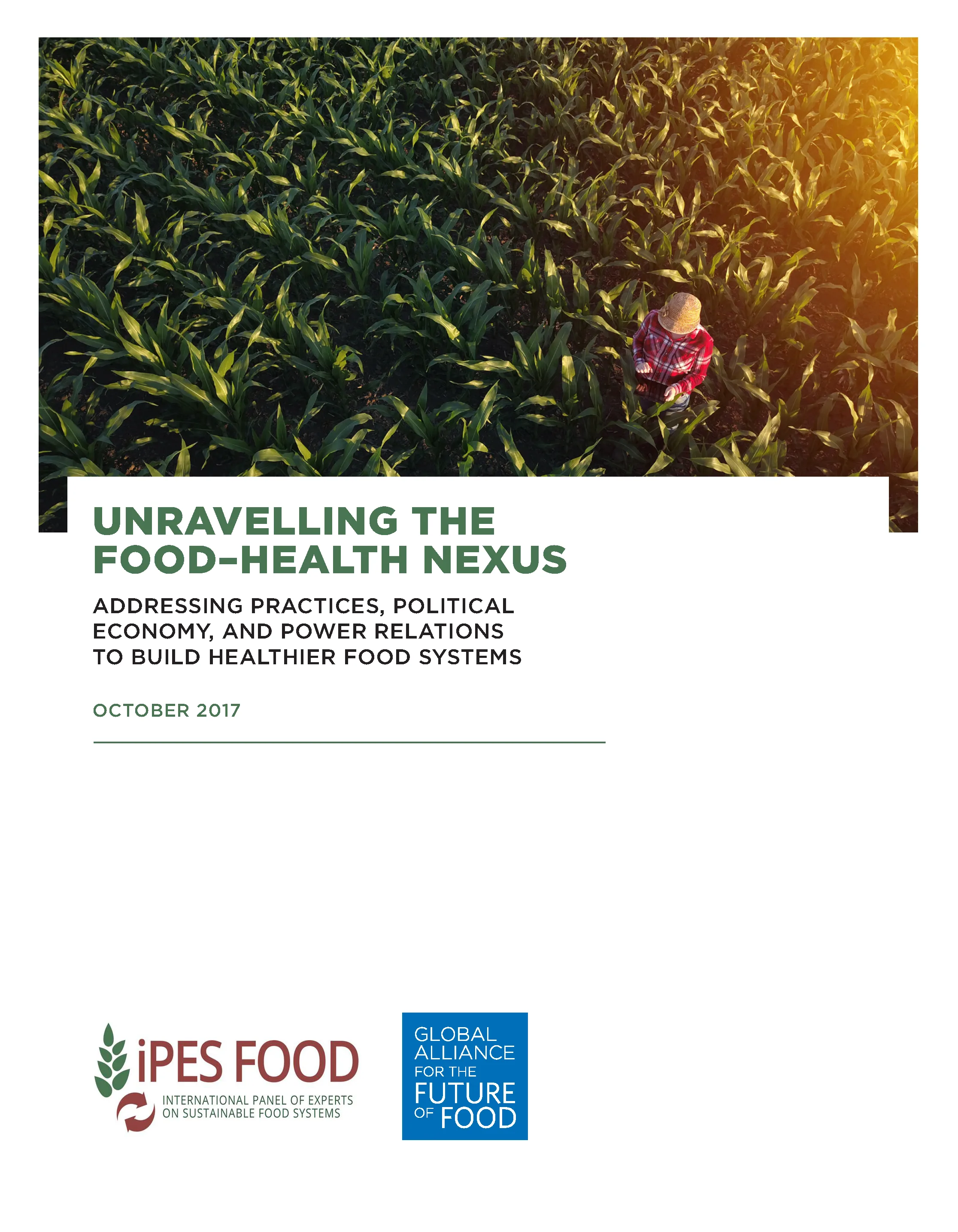 Unravelling the food-health nexus: Addressing practices, political economy, and power relations to build healthier food systems