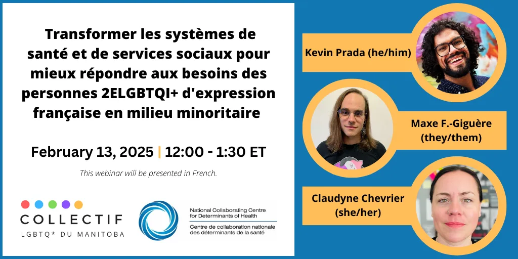 Transformer les systèmes de santé et de services sociaux pour mieux répondre aux besoins des personnes 2ELGBTQI+ d’expression française en milieu minoritaire
