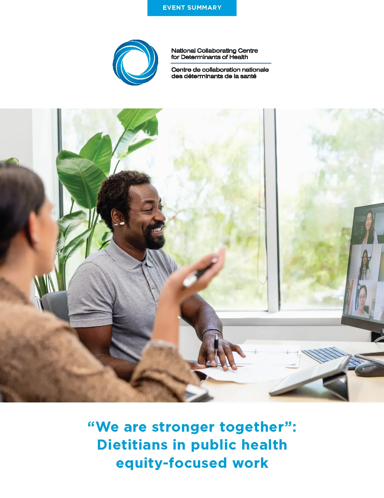“We are stronger together”: Dietitians in public health equity-focused work 